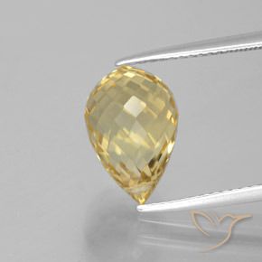 4.73ct Natural Dourado Citrino, Briolette, VVS