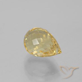 Citrino Dourado Natural 4.73ct, Briolette, VVS