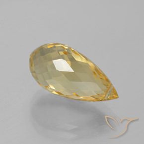 Citrino Ouro Natural 6.05ct, Briolette, VVS-VS