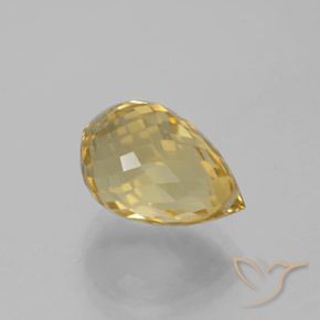 Citrino Dourado Natural 5.63ct, Briolette, VVS