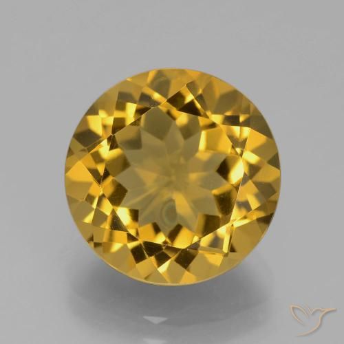 5.30ct Natural Ouro Citrino, Redondo, VS