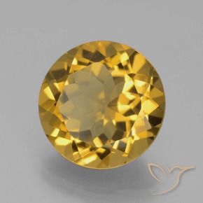 Citrino Ouro Natural 5.30ct, Redondo, VS