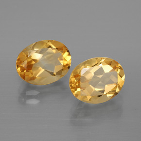 Pedras preciosas de citrino dourado natural de 3,84 ct, corte oval, VVS-VS