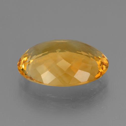 Citrino laranja escuro-dourado natural 16,50ct, corte oval, VVS-VS
