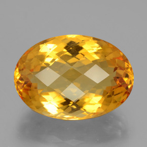 Citrino ouro natural 18,14ct, corte oval, VVS