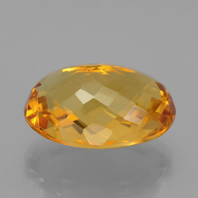 Citrino ouro natural 18,14ct, corte oval, VVS