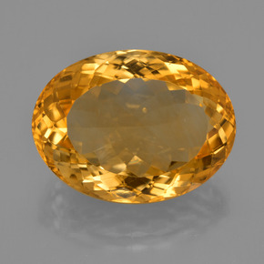Citrino dourado natural 17,29ct, corte oval, VVS