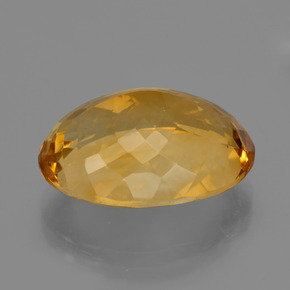 Citrino dourado natural 17,29ct, corte oval, VVS