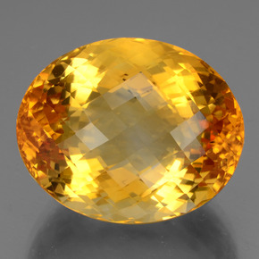 Citrino ouro natural 47,50ct, corte oval, VVS