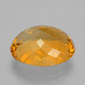 Citrino Laranja Profundo-Ouro Natural 14.33ct, Corte Oval, VVS