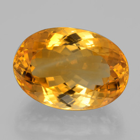 Citrino dourado natural 15,12ct, corte oval, VVS