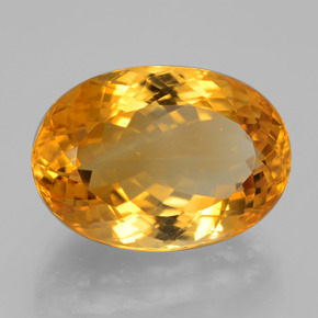 Citrino dourado natural 15,12ct, corte oval, VVS