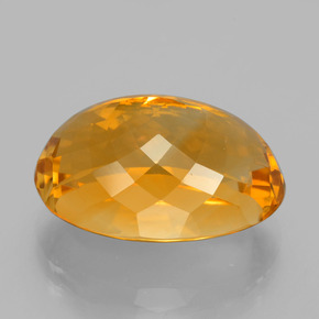 Citrino dourado natural 15,12ct, corte oval, VVS