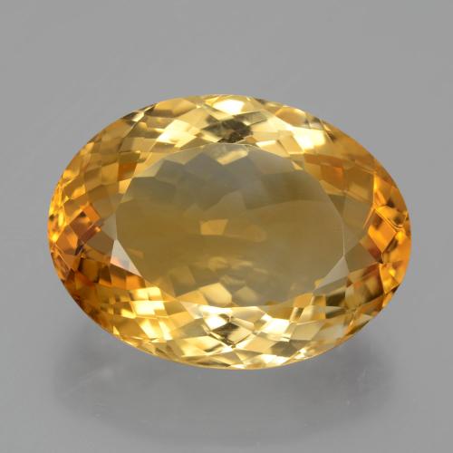 Citrino dourado natural 13,42ct, corte oval, VVS