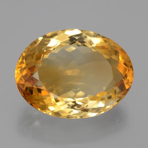 Citrino dourado natural 13,42ct, corte oval, VVS