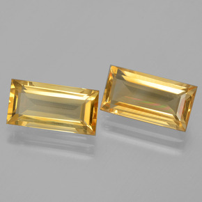 Pedras preciosas de citrino ouro natural de  ct, baguete, VVS