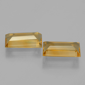 Pedras preciosas de citrino ouro natural de  ct, baguete, VVS