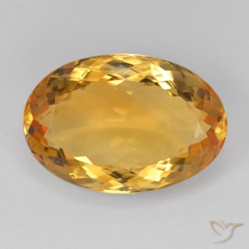 11.75ct Natural Dourado Escuro Citrino, oval, VVS