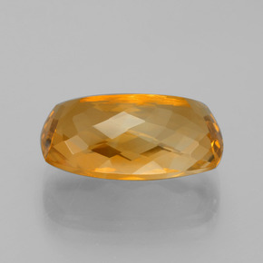 Citrino ouro natural 11,75ct, almofada cortada, VVS