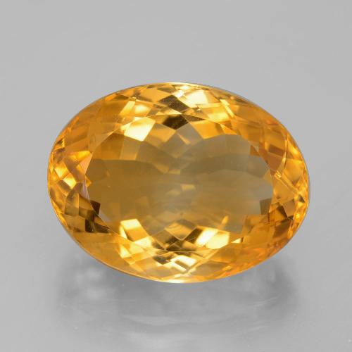 Citrino dourado natural 13,82ct, corte oval, VVS
