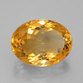 Citrino dourado natural 13,82ct, corte oval, VVS