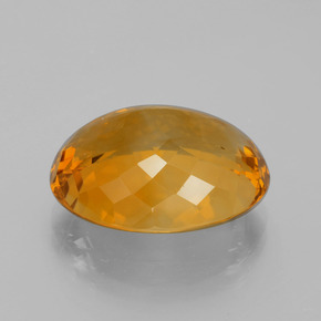 Citrino dourado natural 13,82ct, corte oval, VVS
