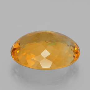 Citrino dourado natural 12,91ct, corte oval, VVS