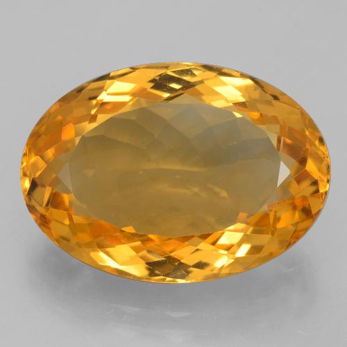 Citrino dourado natural 14,30ct, corte oval, VVS
