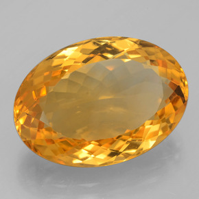 Citrino dourado natural 14,30ct, corte oval, VVS
