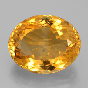 Citrino dourado natural 14,44ct, corte oval, VVS
