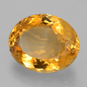 Citrino dourado natural 14,44ct, corte oval, VVS