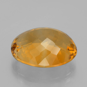 Citrino dourado natural 14,44ct, corte oval, VVS