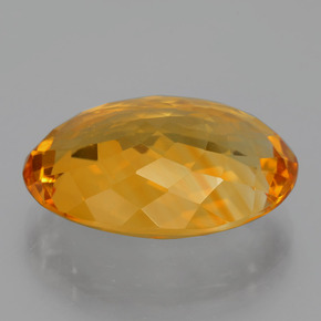 Citrino dourado natural 14,86ct, corte oval, VVS