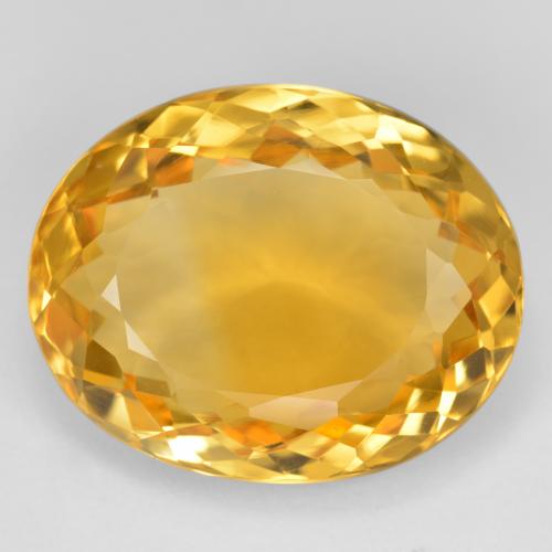 Citrino dourado natural 15,91ct, corte oval, VVS