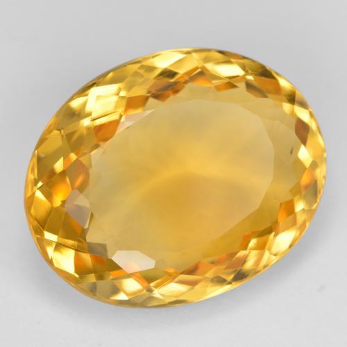 Citrino dourado natural 15,91ct, corte oval, VVS