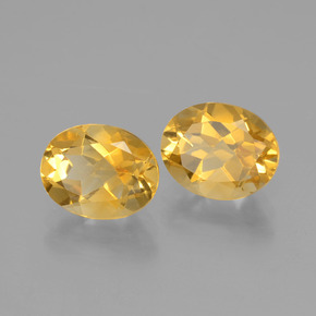 Pedras preciosas de citrino dourado natural de 3,60 ct, corte oval, VVS-VS