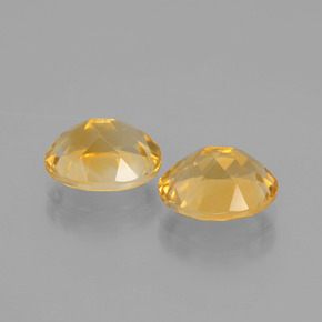 Pedras preciosas de citrino dourado natural de 3,60 ct, corte oval, VVS-VS