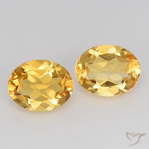 3.49ctw Natural ouro médio Citrino, oval, VVS-VS
