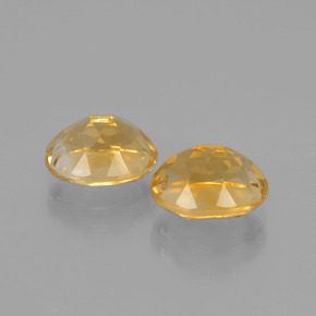 Pedras preciosas de citrino dourado natural de 3,84 ct, corte oval, VVS