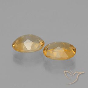 Pedras preciosas de Citrino Dourado natural de 3.58 ct, Corte Oval, VVS