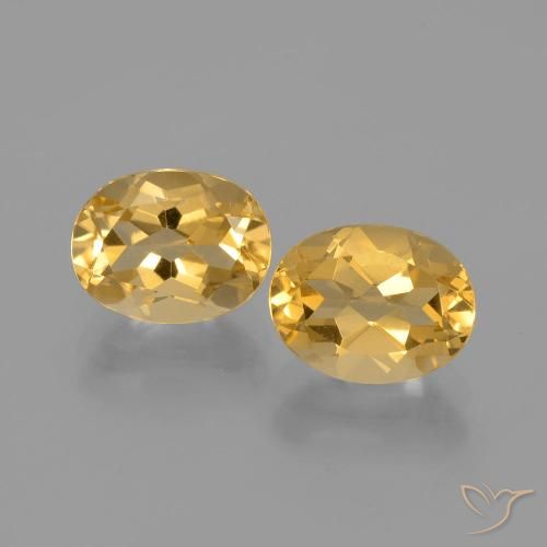 3.56ctw Natural Laranja claro-dourado Citrino, oval, VVS-VS