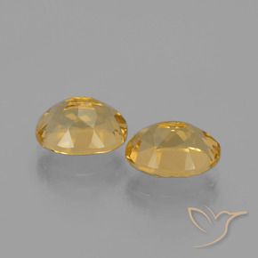 Pedras preciosas de Citrino Laranja claro-dourado natural de 3.56 ct, oval, VVS-VS