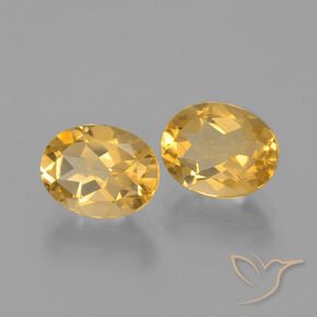 Pedras preciosas de citrino dourado natural de 3,82 ct, corte oval, VVS-VS