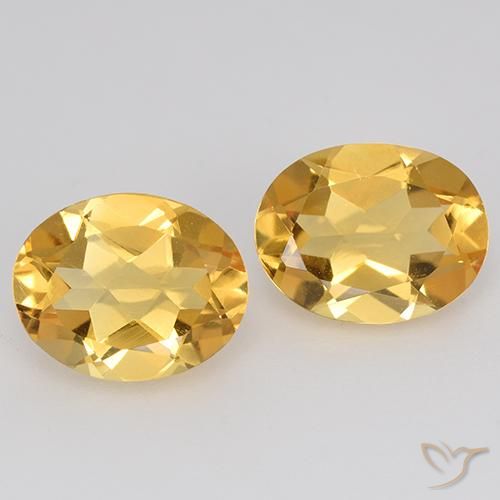 3.26ctw Natural Laranja-Ouro Citrino, oval, VVS-VS