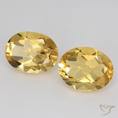 Pedras preciosas de Citrino ouro médio natural de 3.18 ct, oval, VVS-VS