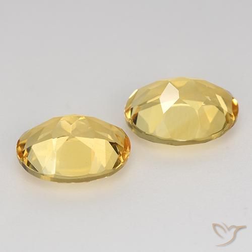 Pedras preciosas de Citrino ouro médio natural de 3.18 ct, oval, VVS-VS