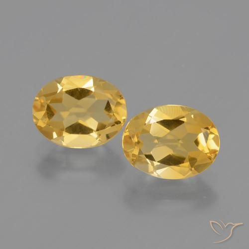 3.40ctw Natural ouro médio Citrino, oval, VVS-VS