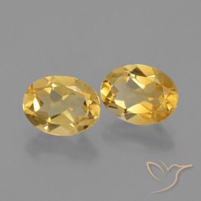 Pedras preciosas de Citrino ouro médio natural de 3.40 ct, oval, VVS-VS