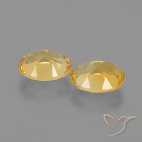 Pedras preciosas de Citrino ouro médio natural de 3.40 ct, oval, VVS-VS
