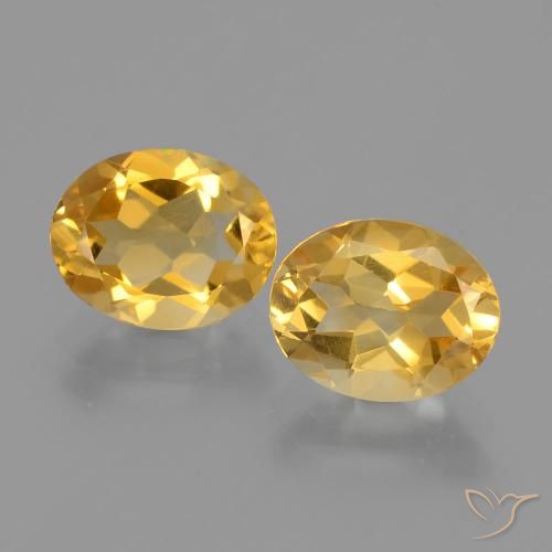 3.26ctw Natural ouro médio Citrino, oval, VVS-VS